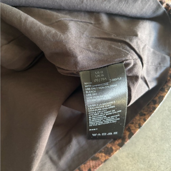 NWT Free People Printed Fake Out Brown Leopard Print Faux Wrap Mini‎ Skirt - Picture 7 of 8